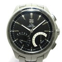 【中古】TAG Heuer(タグホイヤー) リンクキャリバーS 腕時計 SS 黒