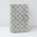 【新着】【中古】LOUIS VUITTON(ルイヴィトン) アジェンダPM 手帳 ブルー コットン・キャンバス