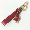 【新着】【中古】PRADA(プラダ) キーホルダー(チャーム) ロボット レッド×ゴールド×アイボリー レザー×金属素材