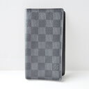 【中古】LOUIS VUITTON(ルイヴィトン) アジェンダポッシュ 手帳 イニシャル刻印 ダミエグラフィット ダミエ・グラフィット キャンバス