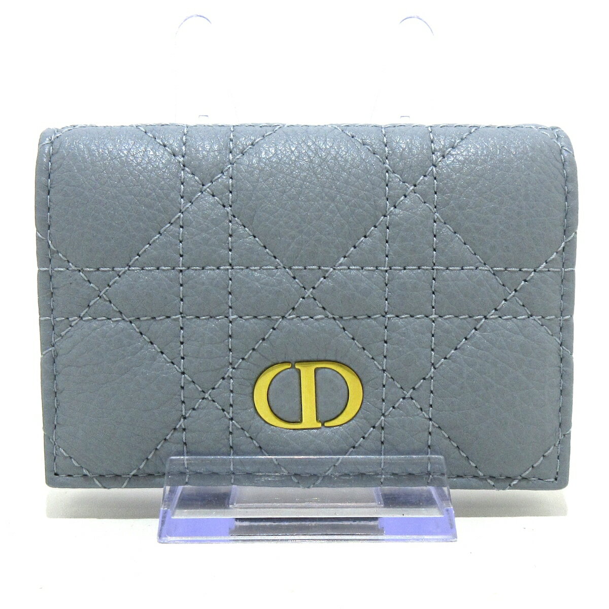 【中古】DIOR/ChristianDior(ディオール/クリスチャンディオール) ディオールカロ コインケース ブルー レザー