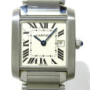 【新着】【中古】Cartier(カルティエ) タンクフランセーズMM 腕時計 SS 白