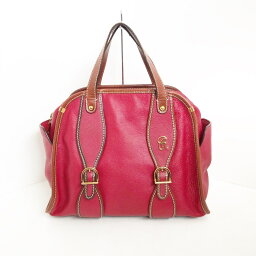 【新着】【中古】Chloe(クロエ) スーザン ハンドバッグ レッド×ブラウン レザー