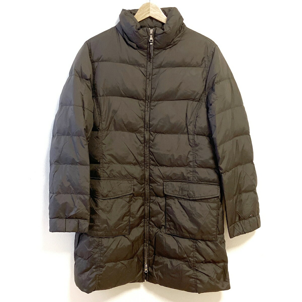 【新着】【中古】TOMMY HILFIGER(トミーヒルフィガー) ダウンコート 長袖/冬 ダークブラウングレー