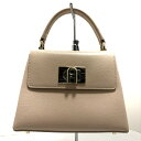 【新着】【中古】FURLA(フルラ) 1927 ハンドバッグ ピンクベージュ レザー