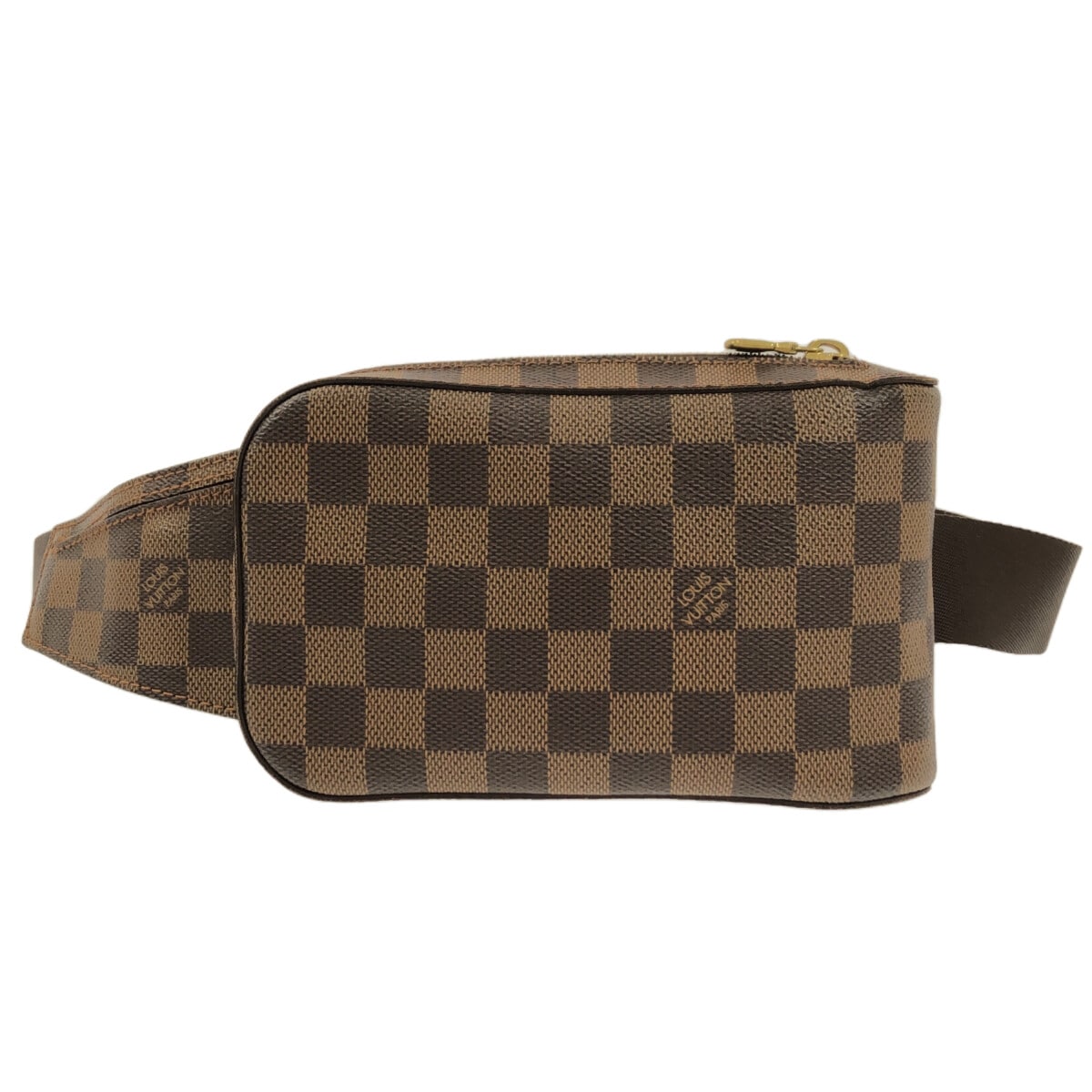 【中古】LOUIS VUITTON(ルイヴィトン) ジェロニモス ウエストポーチ エベヌ ダミエ・キャンバス