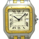 【新着】【中古】Cartier(カルティエ) パンテールLM 腕時計 SS×K18YG/2ロウ アイボリー