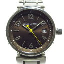 【新着】【中古】LOUIS VUITTON(ルイヴィトン) タンブール 腕時計 ダークブラウン