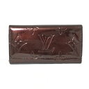 【新着】【中古】LOUIS VUITTON(ルイヴィトン) ミュルティクレ4 キーケース アマラント パテントレザー(モノグラムの型押し）