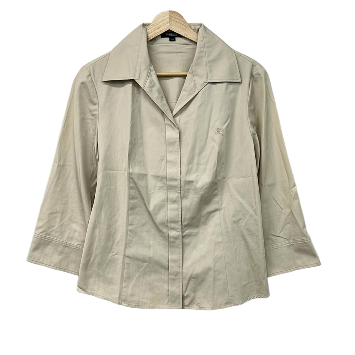 【中古】Burberry LONDON(バーバリーロンドン) 長袖シャツブラウス ベージュ