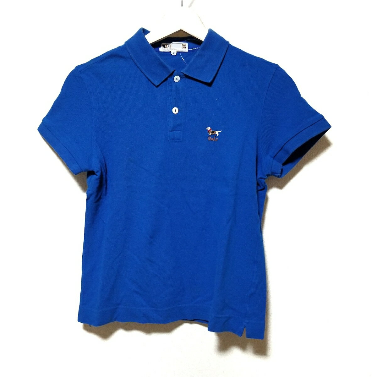 【新着】【中古】DAKS(ダックス) 半袖ポロシャツ ブルー