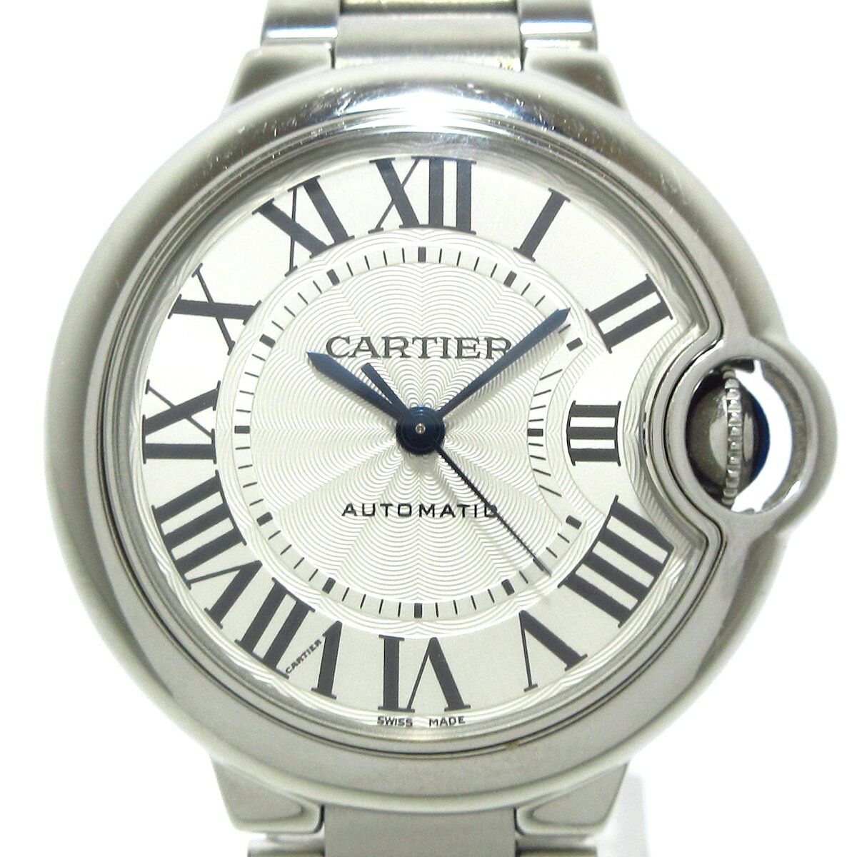 【新着】【中古】Cartier(カルティエ) バロンブルーMM 腕時計 SS シルバー