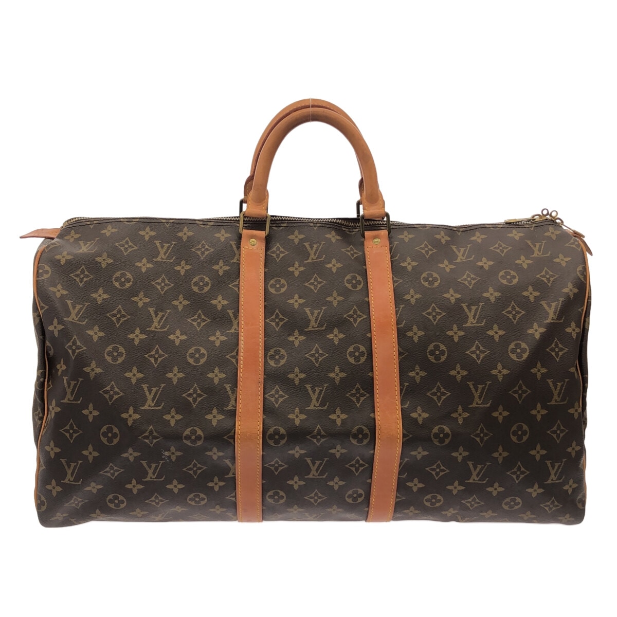 【中古】LOUIS VUITTON(ルイヴィトン) キーポル55 ボストンバッグ モノグラム・キャンバス