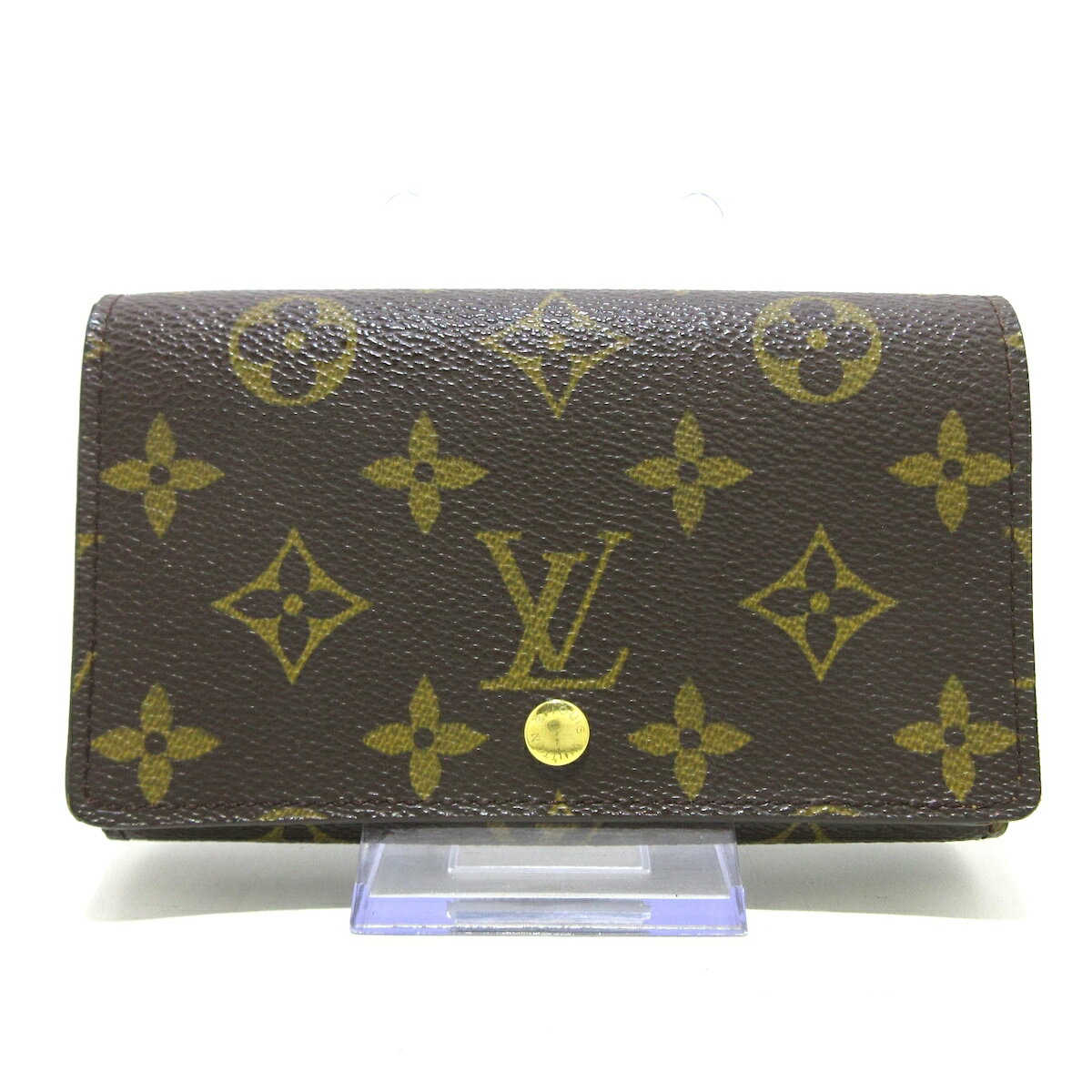 【中古】LOUIS VUITTON(ルイヴィトン) ポルト モネ ビエ トレゾール 2つ折り財布 ■外側素材⇒モノグラム キャンバス■内側素材⇒クロスグレインレザー