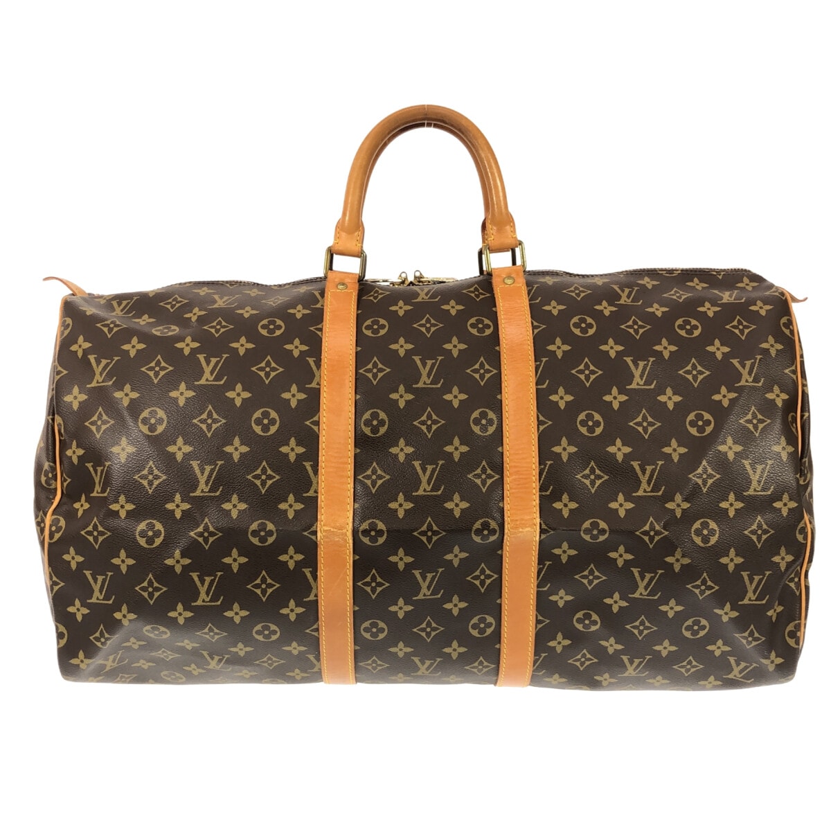 【中古】LOUIS VUITTON(ルイヴィトン) キーポル55 ボストンバッグ モノグラム・キャンバス