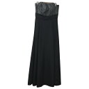 【中古】aimer(エメ) ドレス ノースリーブ 黒×シルバー