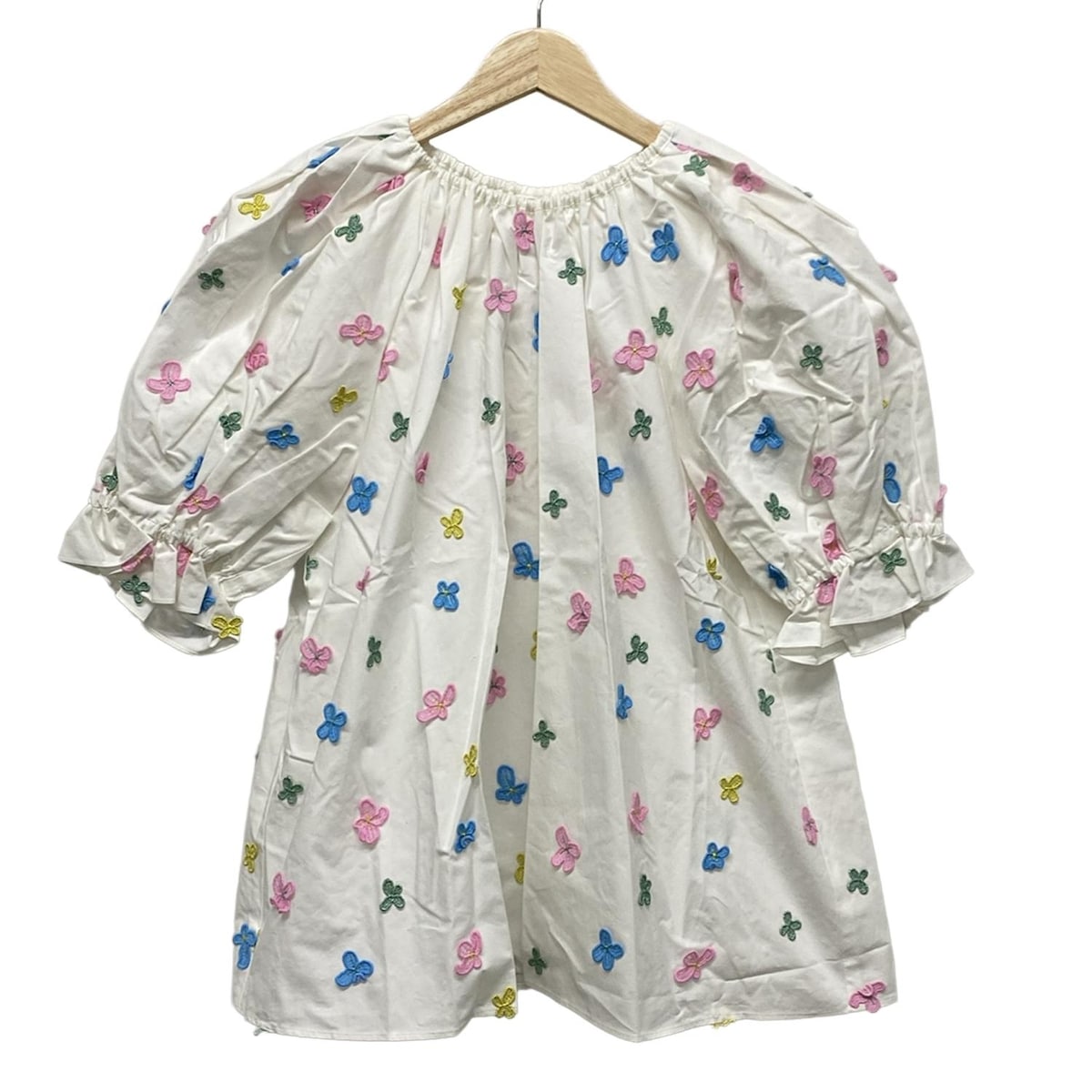 leur logette ルールロジェット カットワーク刺繍チュニック ブラウス leur logette ルールロジェット カットワーク刺繍チュニック