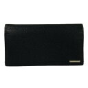 【中古】Ermenegildo Zegna(エルメネジルド ゼニア) 長財布 黒 レザー