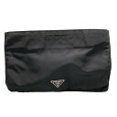 【中古】PRADA(プラダ) ポーチ 黒