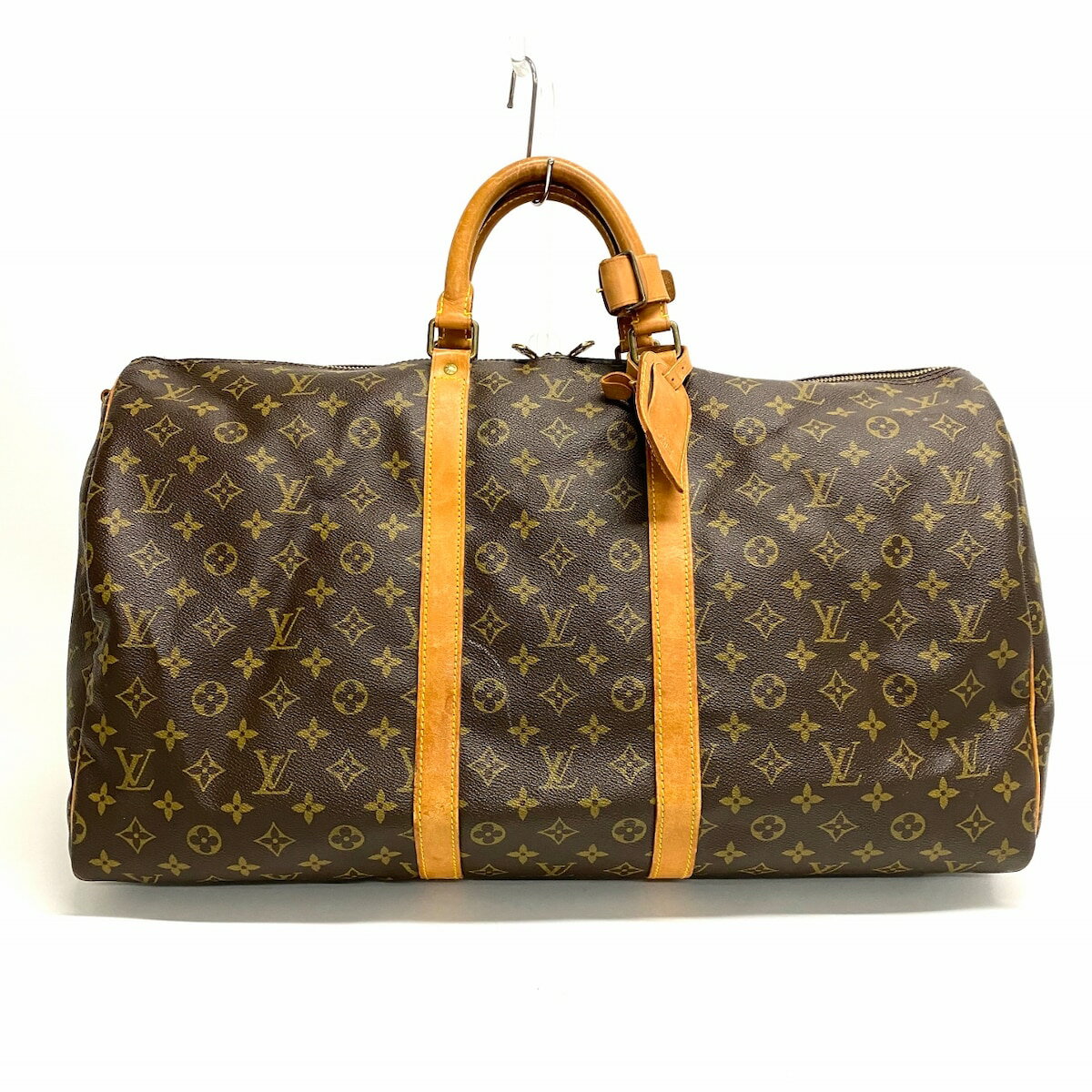 【中古】LOUIS VUITTON(ルイヴィトン) キーポル・バンドリエール55 ボストンバッグ モノグラム・キャンバス