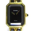 【中古】CHANEL(シャネル) プルミエール 腕時計 サイズ:L 黒