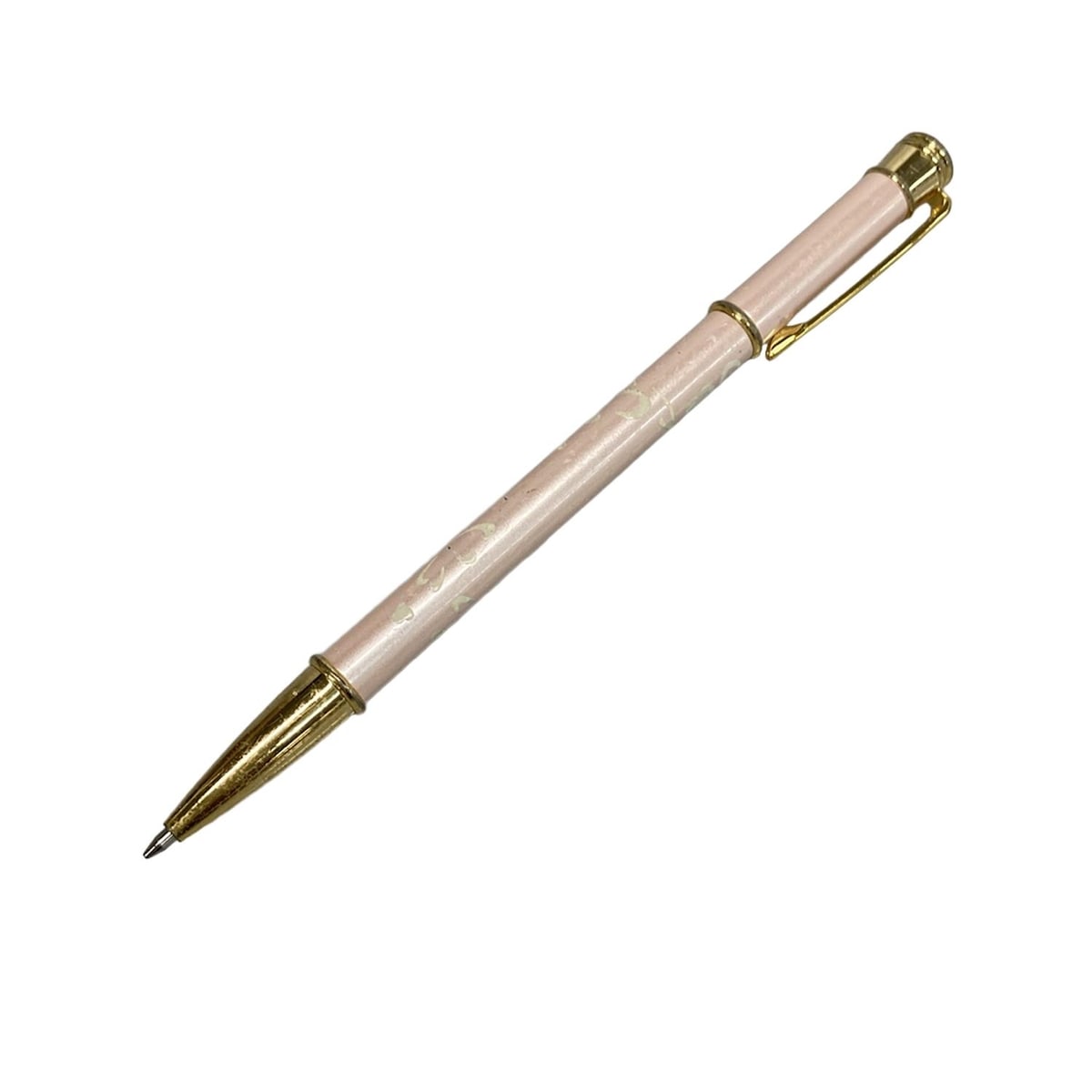 【中古】mikimoto(ミキモト) ボールペン パール/インクあり(黒) ゴールド×白×ピンク