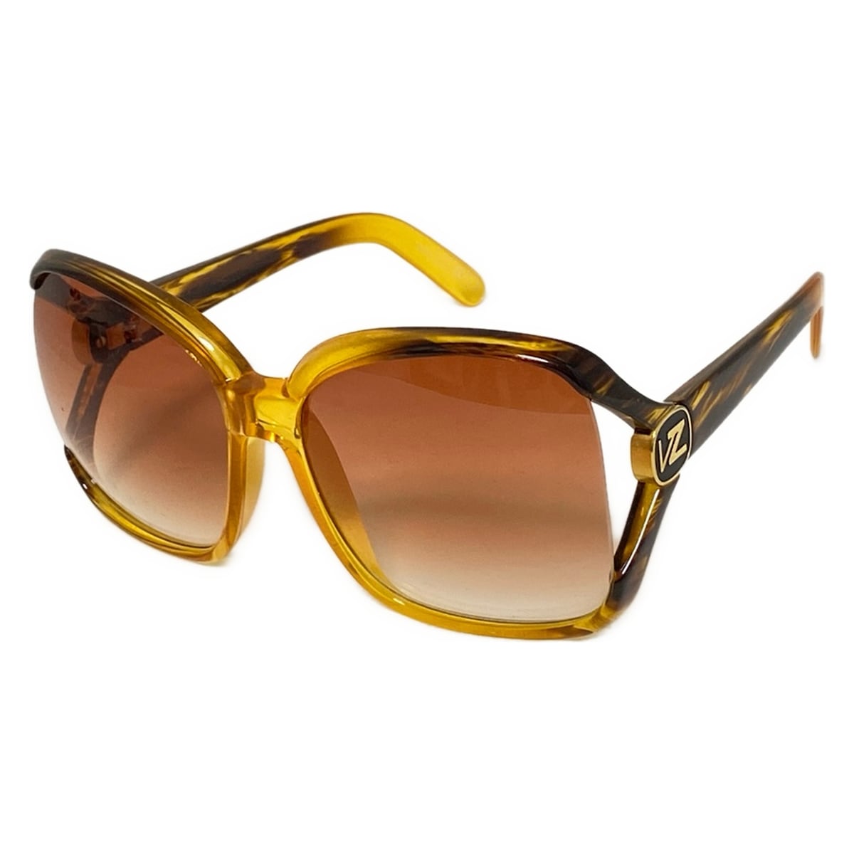 【中古】VonZipper(ボンジッパー) サングラス DHARMA ダークブラウン×ライトブラウン