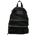 【中古】MARC BY MARC JACOBS(マークバイマークジェイコブス) リュックサック 黒 レザー
