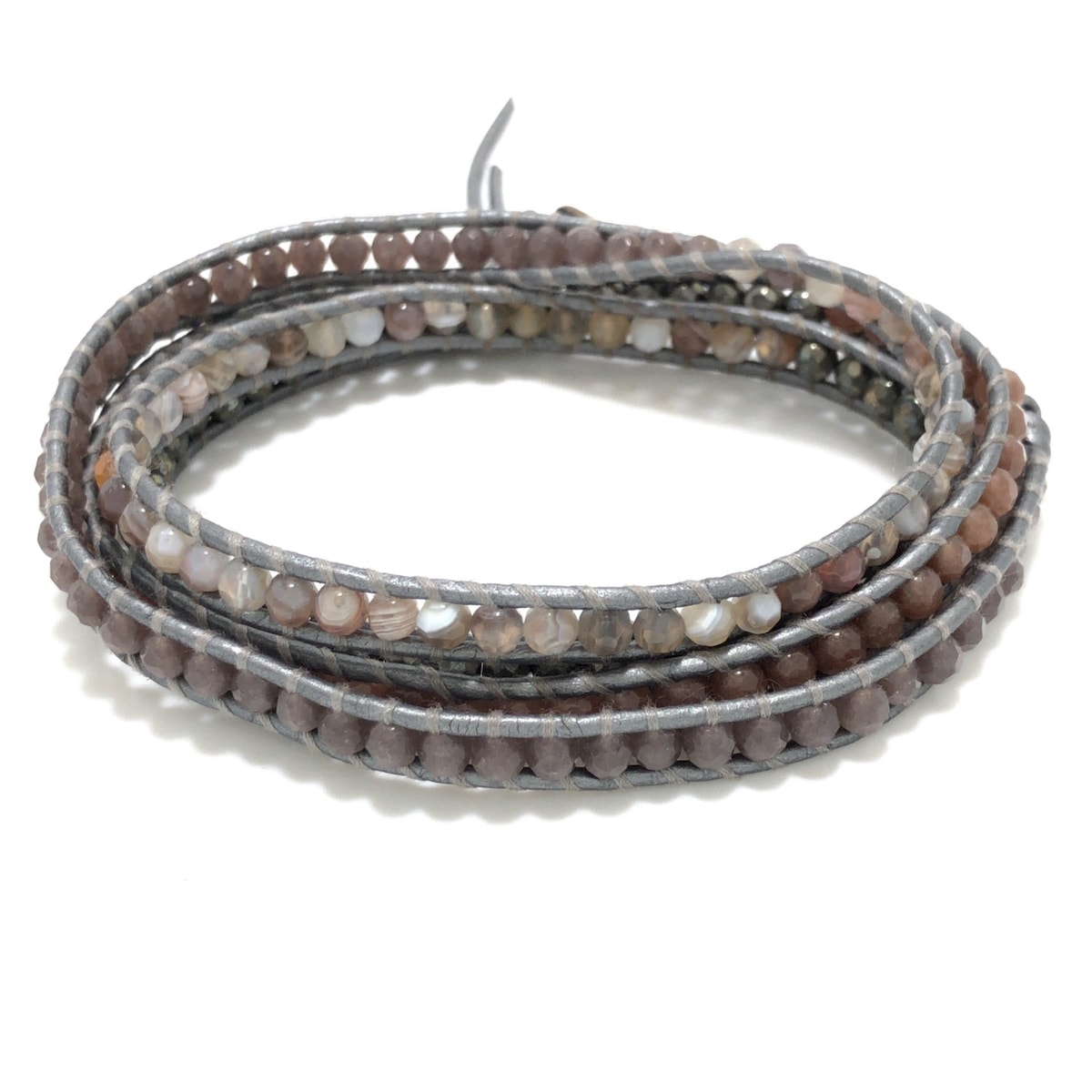 CHAN LUU ブレスレット レザー アクアジェイド 未使用 CHAN LUU ブレスレット レザー アクアジェイド 未使用
