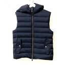 【新着】【中古】MOORER(ムーレー) KITAMI-S3 ダウンベスト フード取り外し可/秋/冬 黒