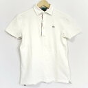 【中古】Lacoste(ラコステ) 半袖ポロシャツ 白