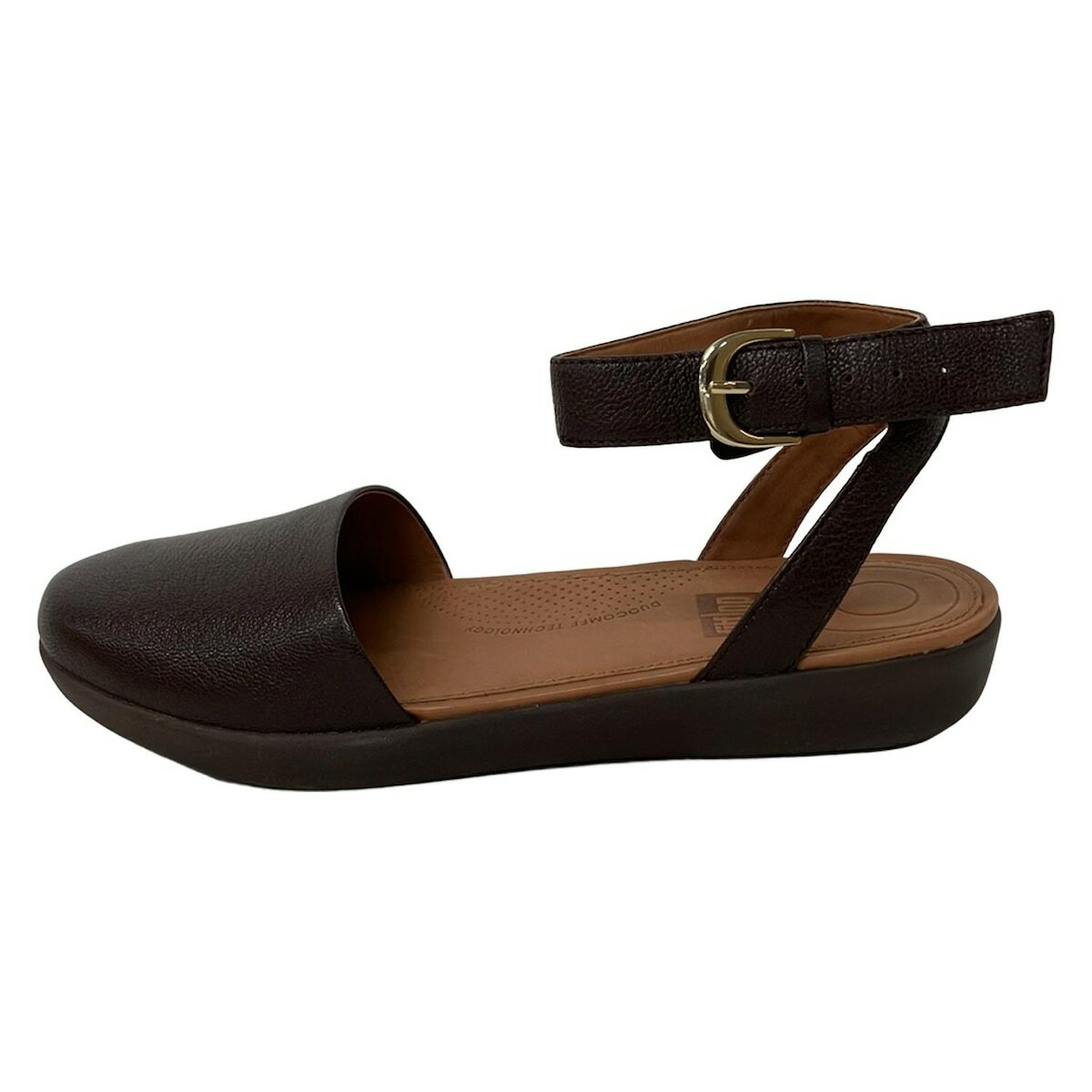 【新着】【中古】Fitflop(フィットフロップ) サンダル ダークブラウン レザー