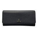 【中古】FURLA(フルラ) 長財布 黒 レザー