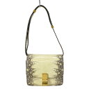 【新着】【中古】CELINE(セリーヌ) クラシックボックス スモール ショルダーバッグ アイボリー×黒