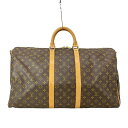 【中古】LOUIS VUITTON(ルイヴィトン) キーポル・バンドリエール55 ボストンバッグ
