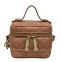 【新着】【中古】DIOR/ChristianDior(ディオール/クリスチャンディオール) レディディオール マイクロ ヴァニティ バニティバッグ ピンク レザー