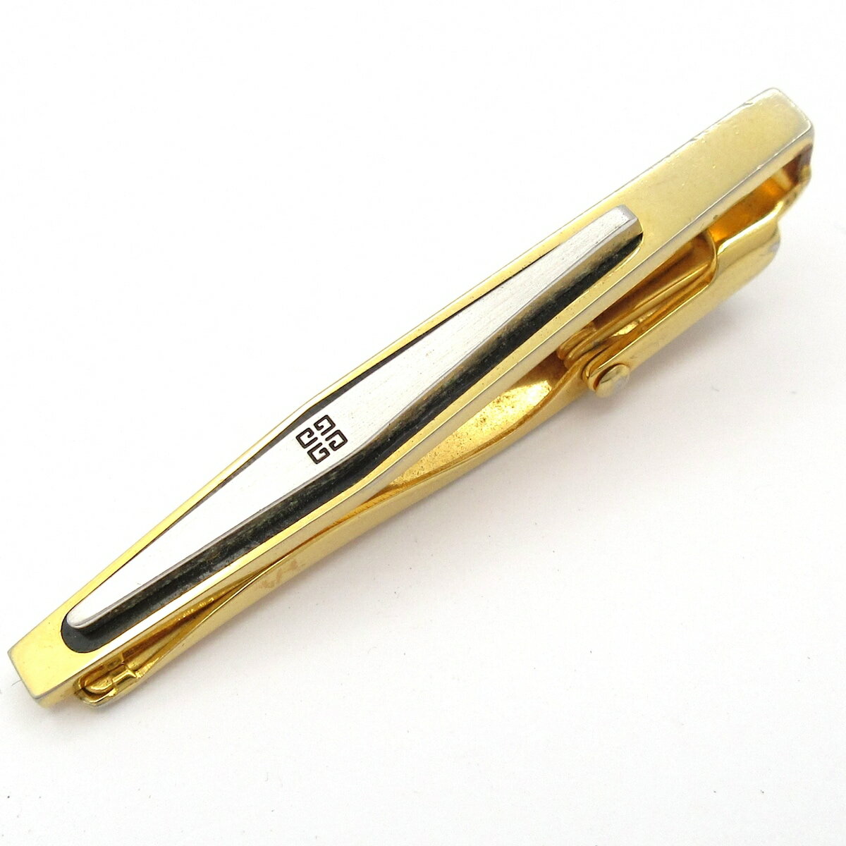 【中古】GIVENCHY(ジバンシー) ネクタイピン ゴールド×シルバー