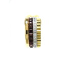 【中古】BOUCHERON(ブシュロン) キャトル クラシック シングル クリップイヤリング エクストラスモール イヤリング シングルイヤーカフ/15Pダイヤ/0.05カラット 18KYG×18KWG×18KPG×ブラウンPVD×ダイヤモンド(4)