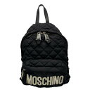 【新着】【中古】MOSCHINO(モスキーノ) リュックサック キルティング 黒