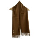 【新着】【中古】LOUIS VUITTON(ルイヴィトン) エシャルプ・ジェラム マフラー キャラメル カシミヤ(4)