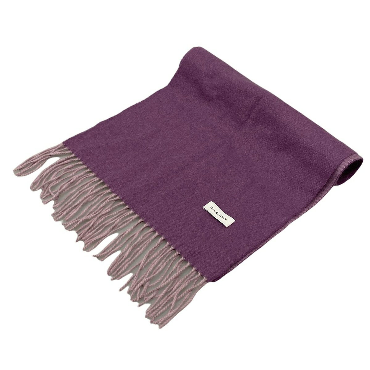 【中古】GIVENCHY(ジバンシー) マフラー パープル カシミヤ