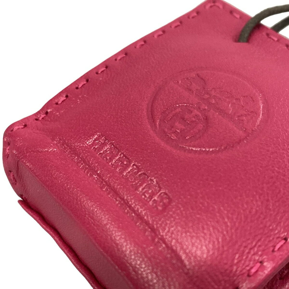 【中古】HERMES(エルメス) サックオランジュ キーホルダー(チャーム) ローズメキシコ