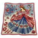 【中古】FEILER(フェイラー) ハンカチ 花柄/Annual Version 2011 ピンク×ライトブルー×マルチ