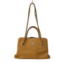 【新着】【中古】CHANEL(シャネル) マトラッセ ハンドバッグ チェーンショルダー/ヴィンテージシルバー金具/2way ブラウン(4)