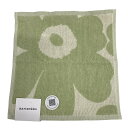 【中古】marimekko(マリメッコ) ハンカチ ライトグリーン