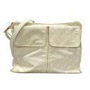 【中古】GHERARDINI(ゲラルディーニ) ショルダーバッグ 白 レザー