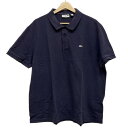 【中古】Lacoste(ラコステ) 半袖ポロシャツ ネイビー