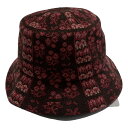 【中古】ANNA SUI(アナスイ) ハット ピンク×ダークブラウン×ライトピンク ウール