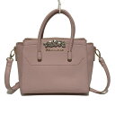 【中古】JILL by JILLSTUART(ジルバイジルスチュアート) ハンドバッグ ビジュー ピンク