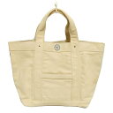 【中古】TOMMY HILFIGER(トミーヒルフィガー) トートバッグ アイボリー×ブルー